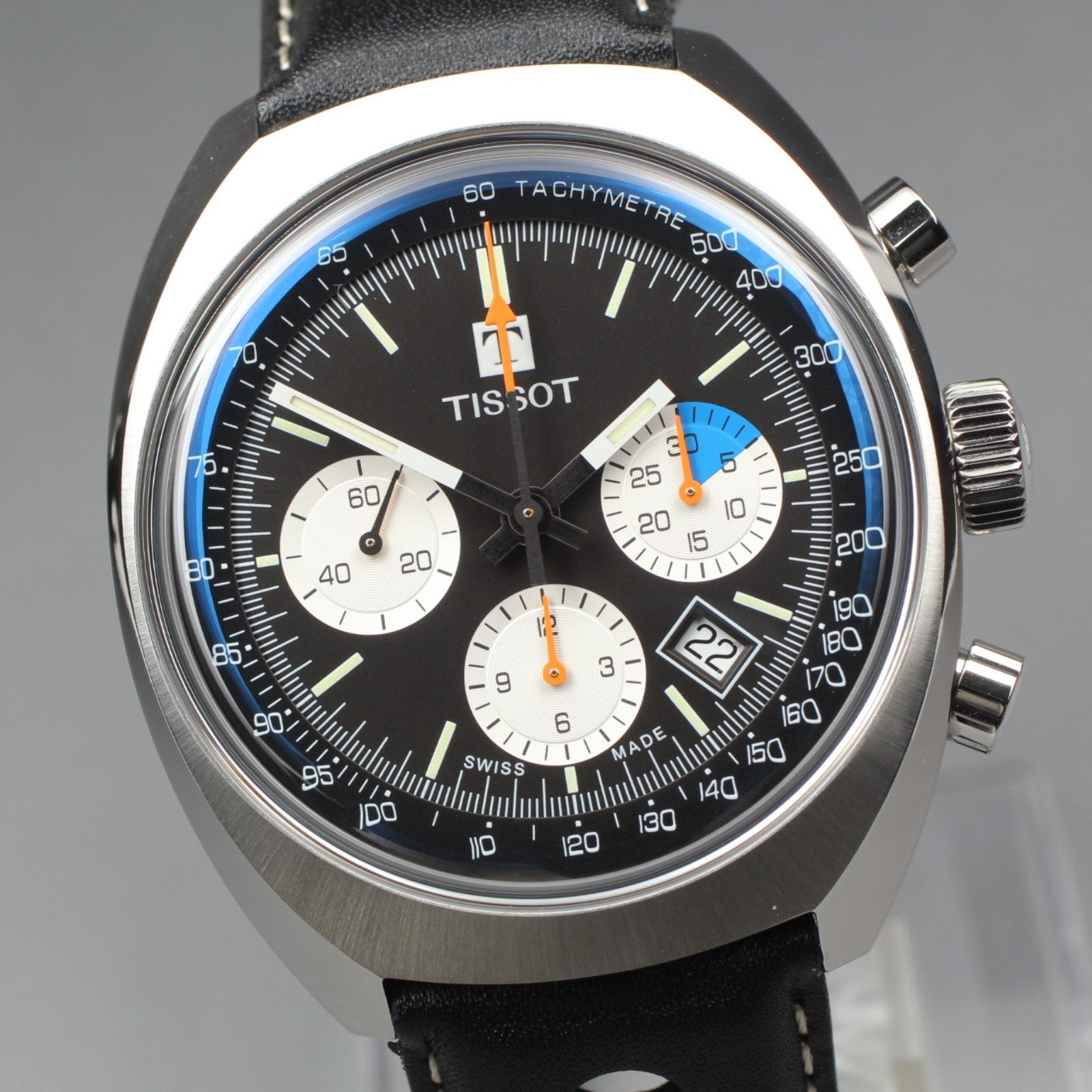 TISSOT Heritage T124427A Black Automatic Chronograph Men's Watch 43mm JAPAN Box
