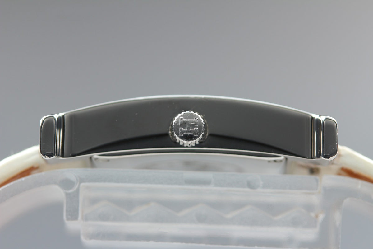 HERMES H Watch HH1.210 Silver Pink Dial 21mm Woman's Watch Quartz JAPAN