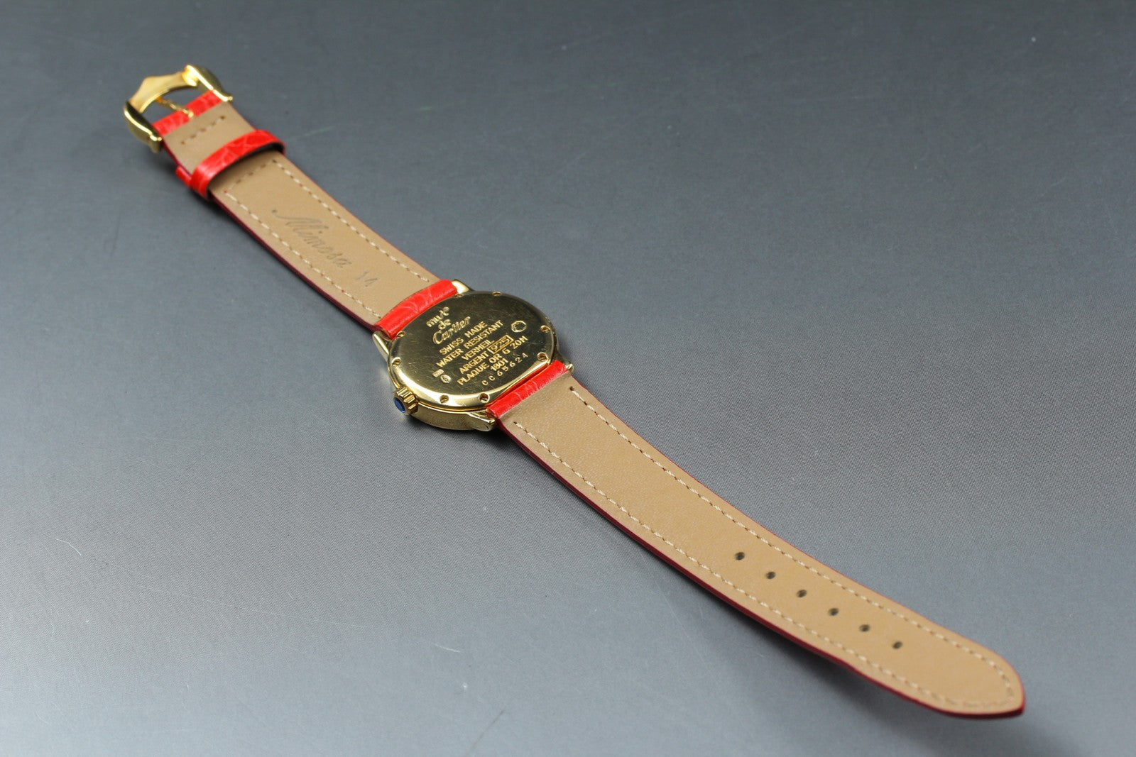 Vintage Cartier Must Ronde de Cartier 1801 Red Gold 27mm Women's Quartz Watch