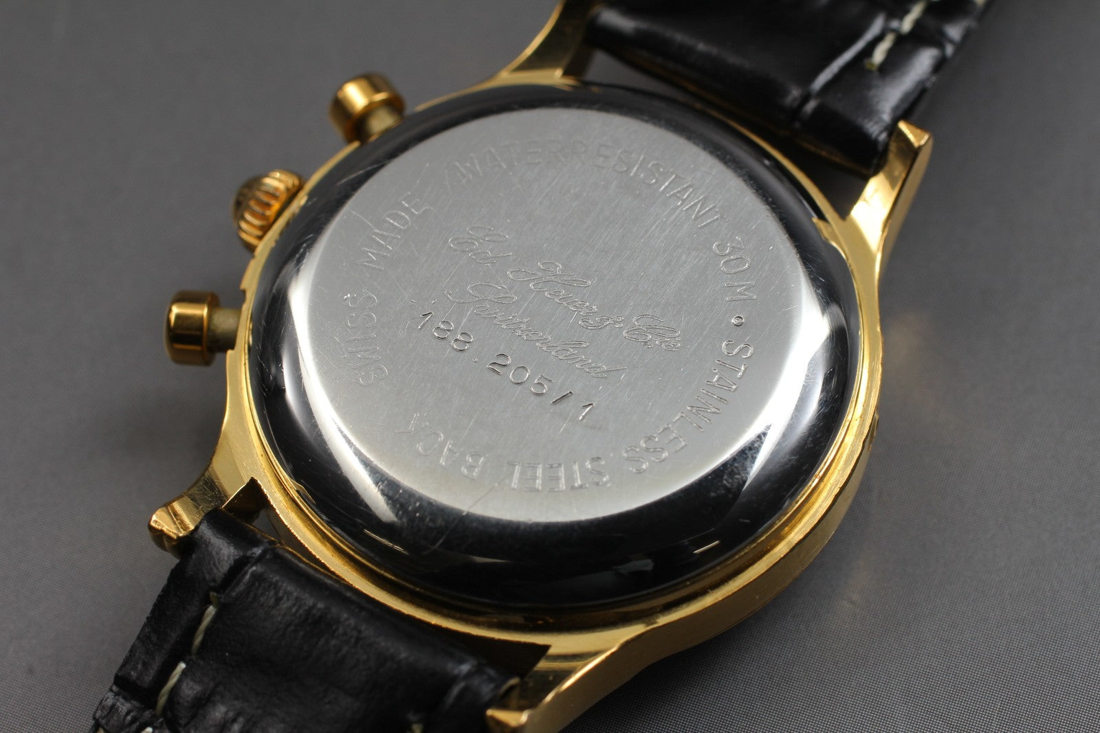 TAG Heuer Edward Heuer 125th Anniversary 188.205/1 Manual Men's Watch 34mm JAPAN