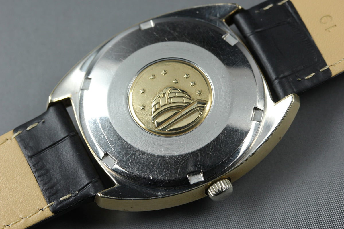 OMEGA Constellation 168.017 Cal.564 Gold Chronometer Date AT Mens Watch Vintage