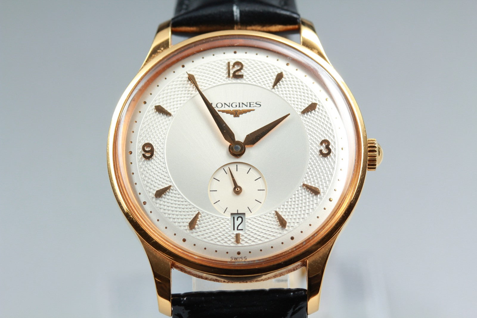 Longines Grand Classic L4.685.2 Gold Dial Automatic Date Men's Watch 36mm N MINT