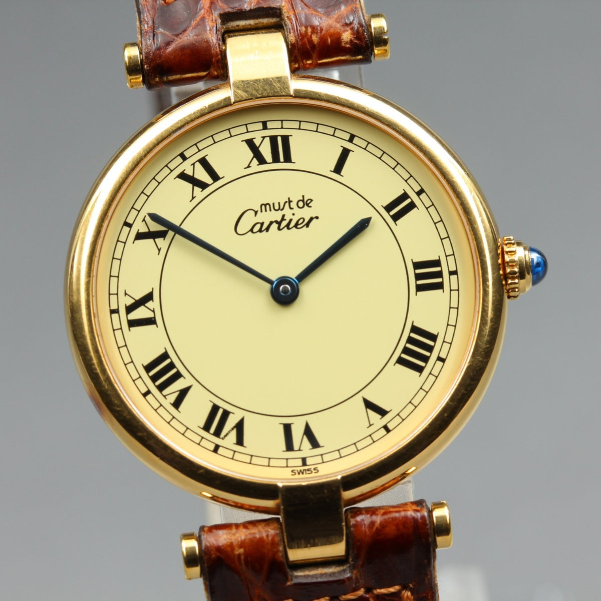 Vintage Cartier Must de Cartier Vendome 590003 Vermeil 925 Quartz Women's Watch