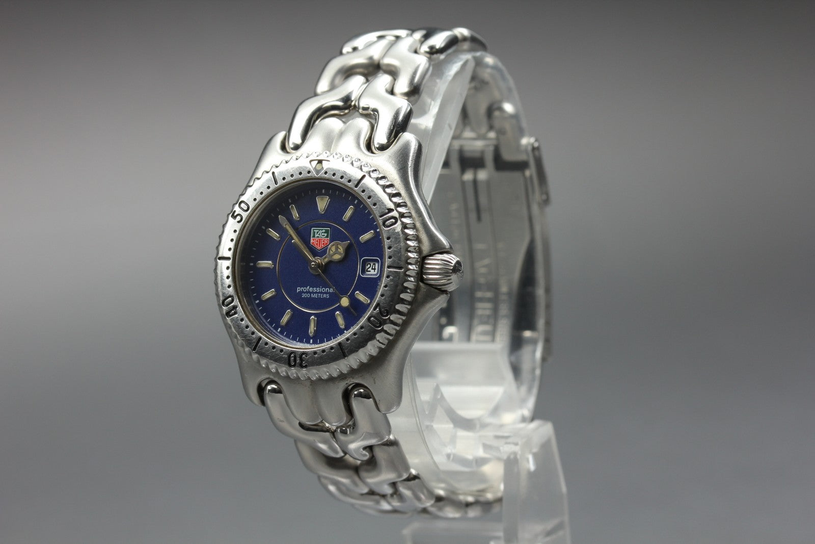 Vintage TAG Heuer SEL WG131A Quartz Blue Dial Women's Watch 28mm JAPAN