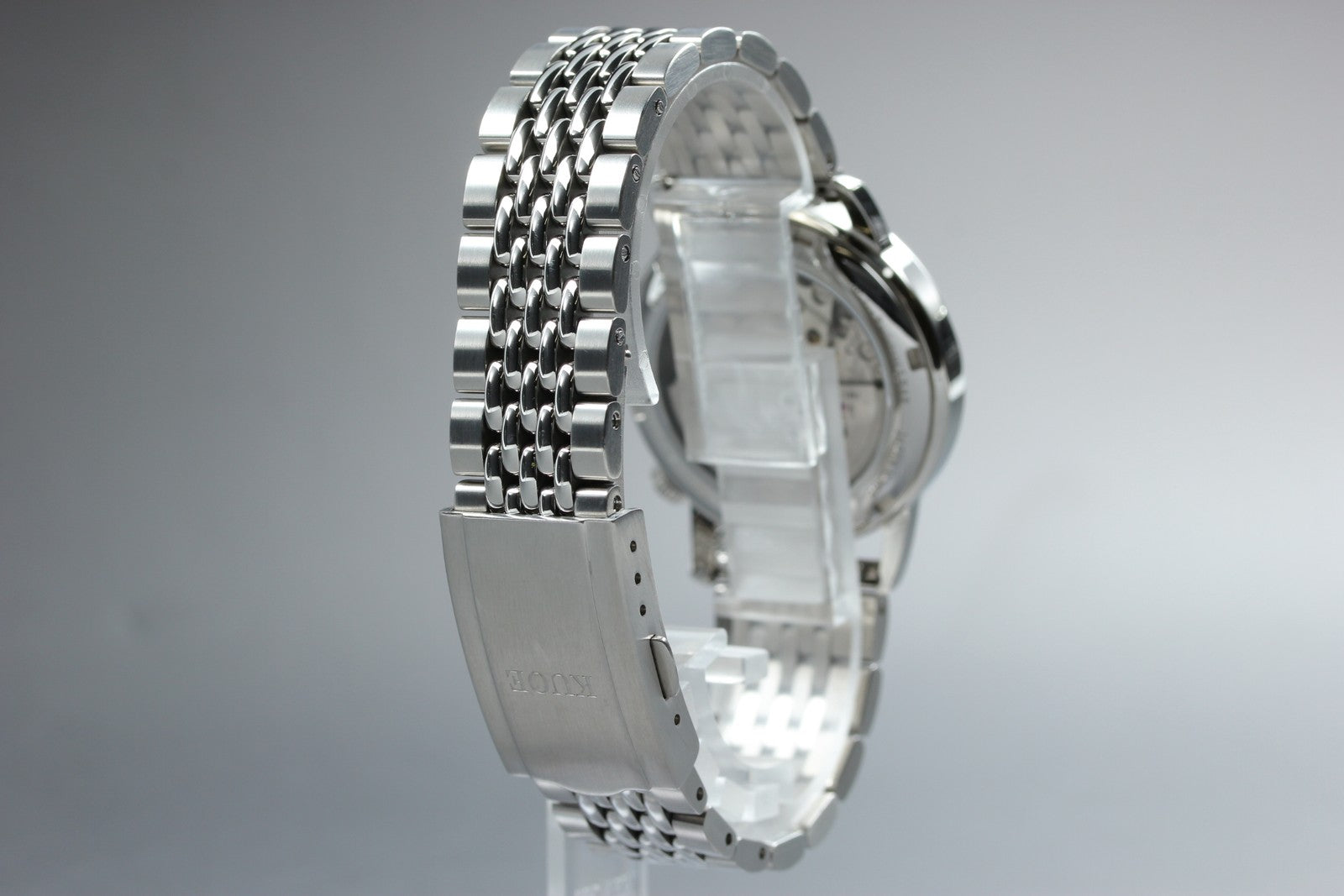 KUOE KYOTO OLD SMITH 90-007 Silver 34mm Small Second Automatic Mens Watch JAPAN