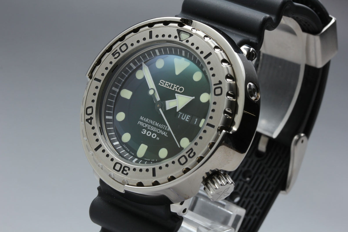 SEIKO Prospex MarineMaster 7C46-0AG0 SBBN033 Black Quartz Men's Watch JAPAN