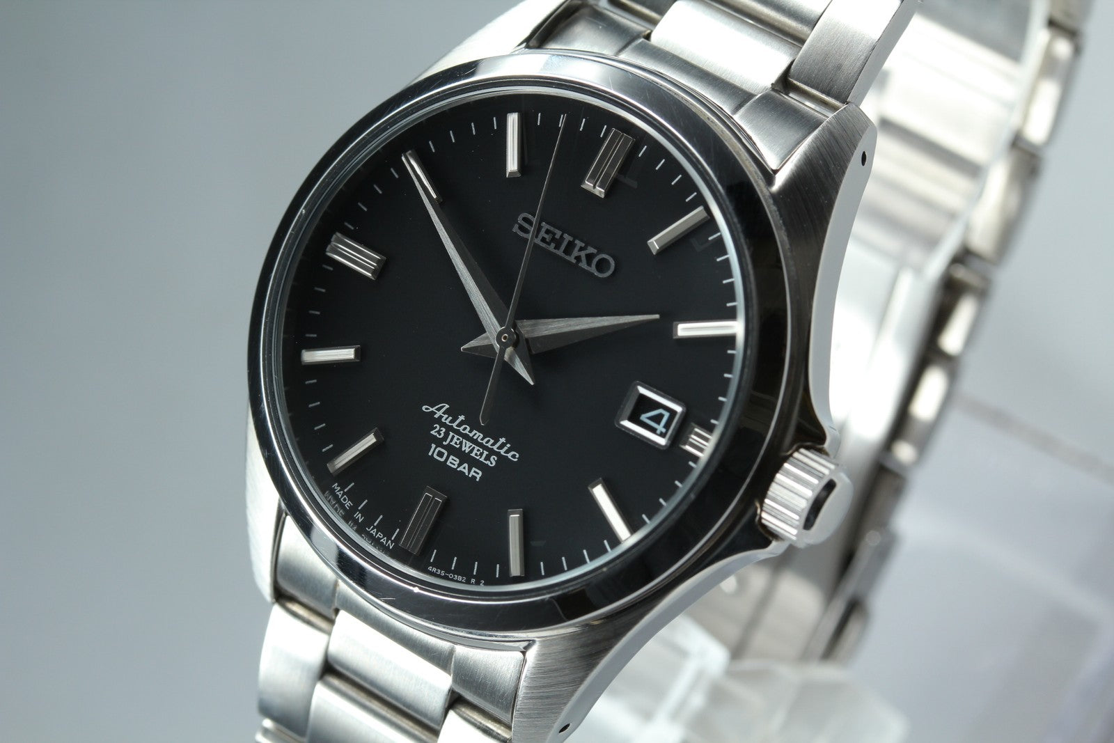 SEIKO Mechanical 4R35-03X0 SZSB012 Automatic Black Men's Watch 39mm JAPAN Box