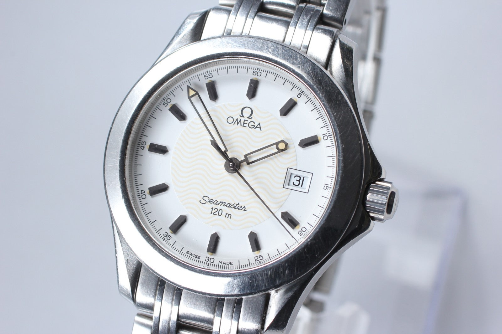 Exc+5 OMEGA Omega Seamaster 120m 2511.21 Ref.196 1501 Quartz Men's Watch 36mm JP