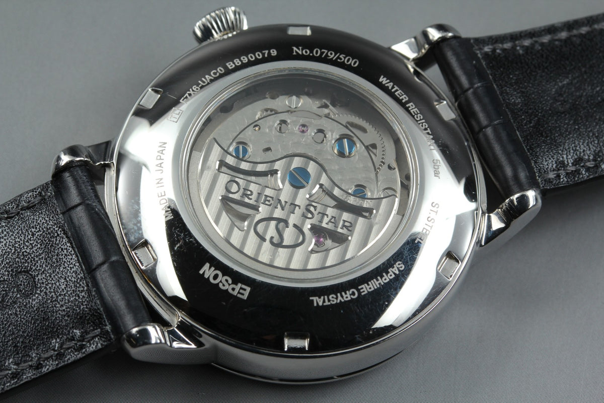 ORIENT STAR Mechanical Moon Phase F7X6-UAC0 40mm Automatic Men's Watch JAPAN