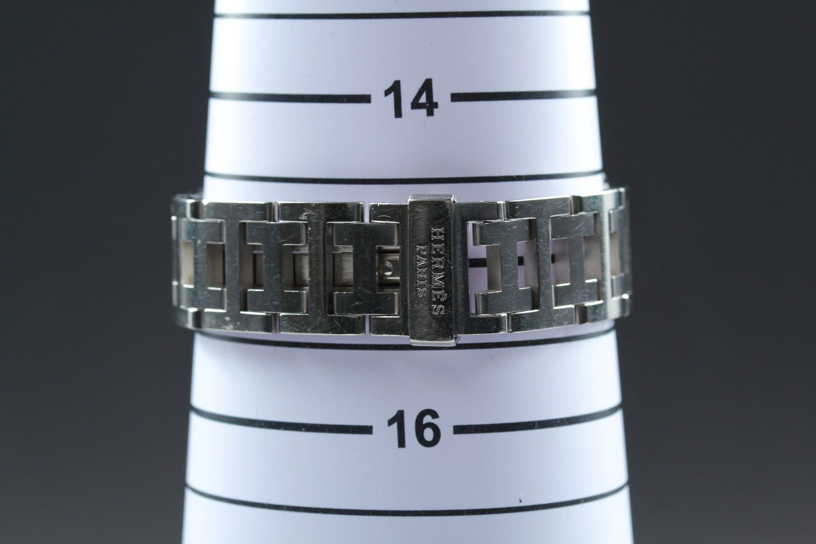 HERMES Clipper CL2.310 White Shell Dial Quartz Diver Women's Watch 34mm JAPAN