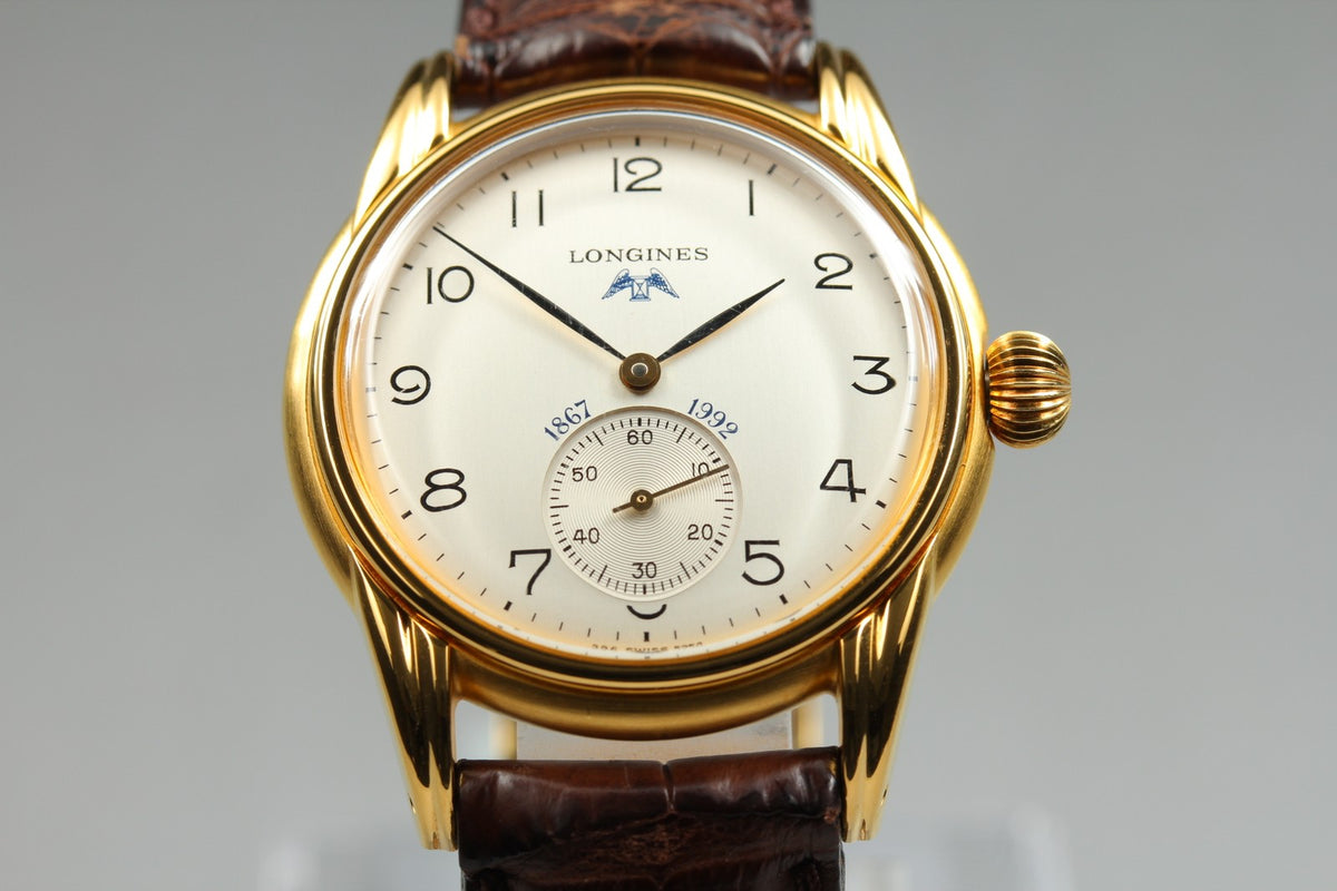Vintage LONGINES 125th Anniversary 5254 Manual Small Seconds Men's Watch 33mm JP
