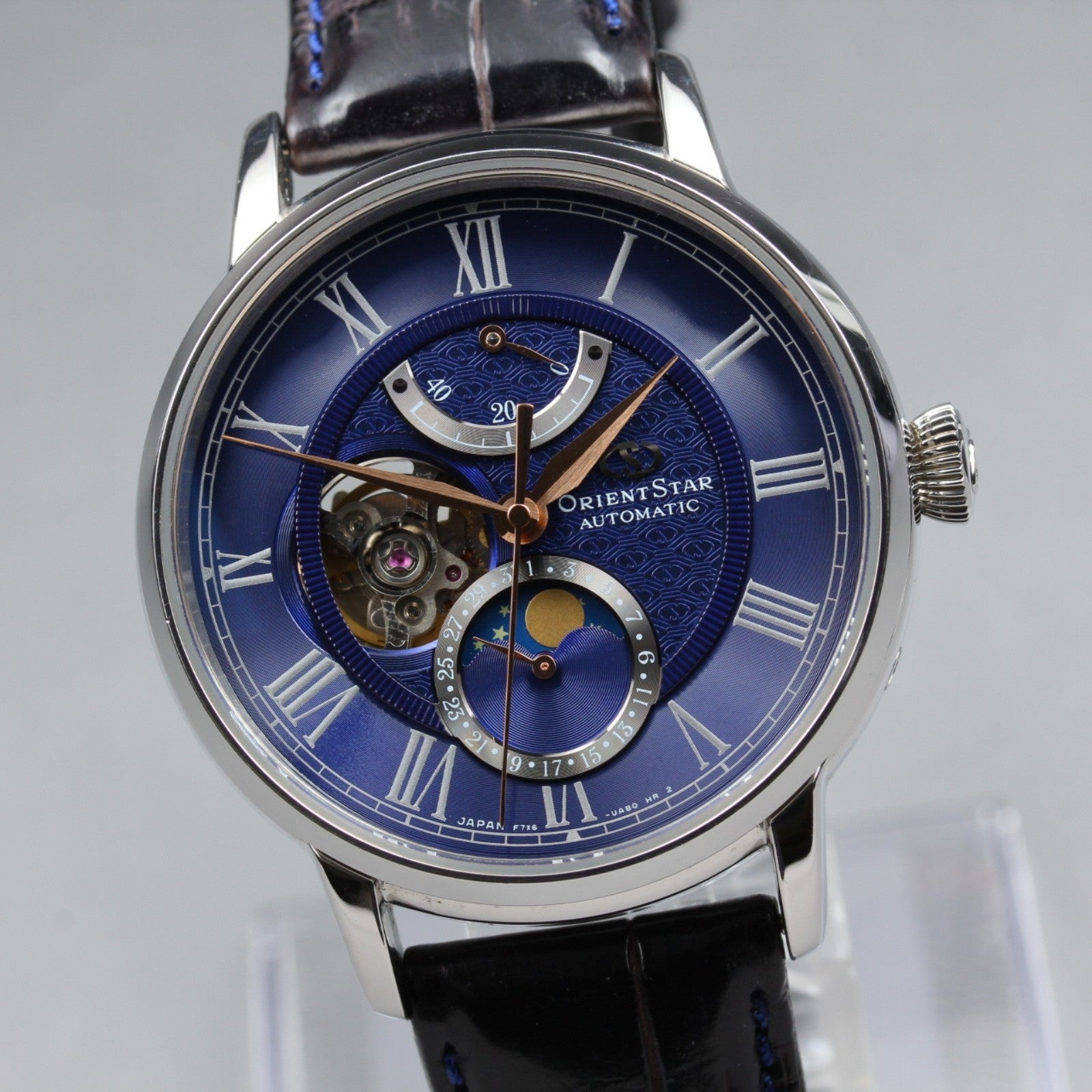 ORIENT Star Mechanical Moonphase RK-AM0006L Automatic Men's Watch 41mm JAPAN