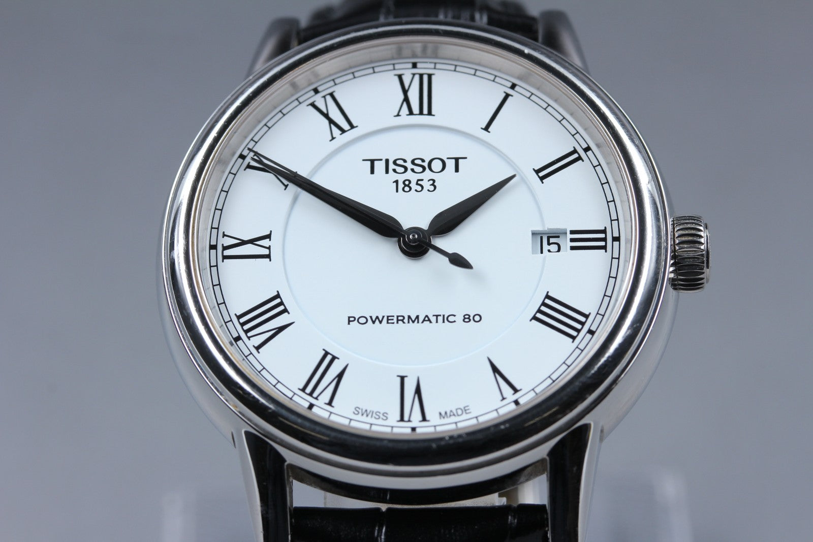 Tissot Powermatic 80 T085407A Automatic White Men's Watch 39mm JAPAN Exc+5*Box