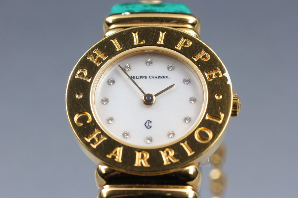 PHILIPPE CHARRIOL 7007901 White Dial Quartz Women's Watch 24mm JAPAN Box