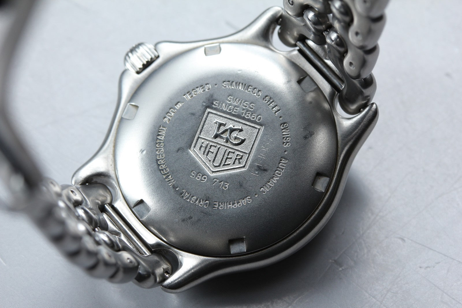 TAG Heuer SEL S89.713 Automatic Silver Dial Date Women Watch 33mm JAPAN Exc+5