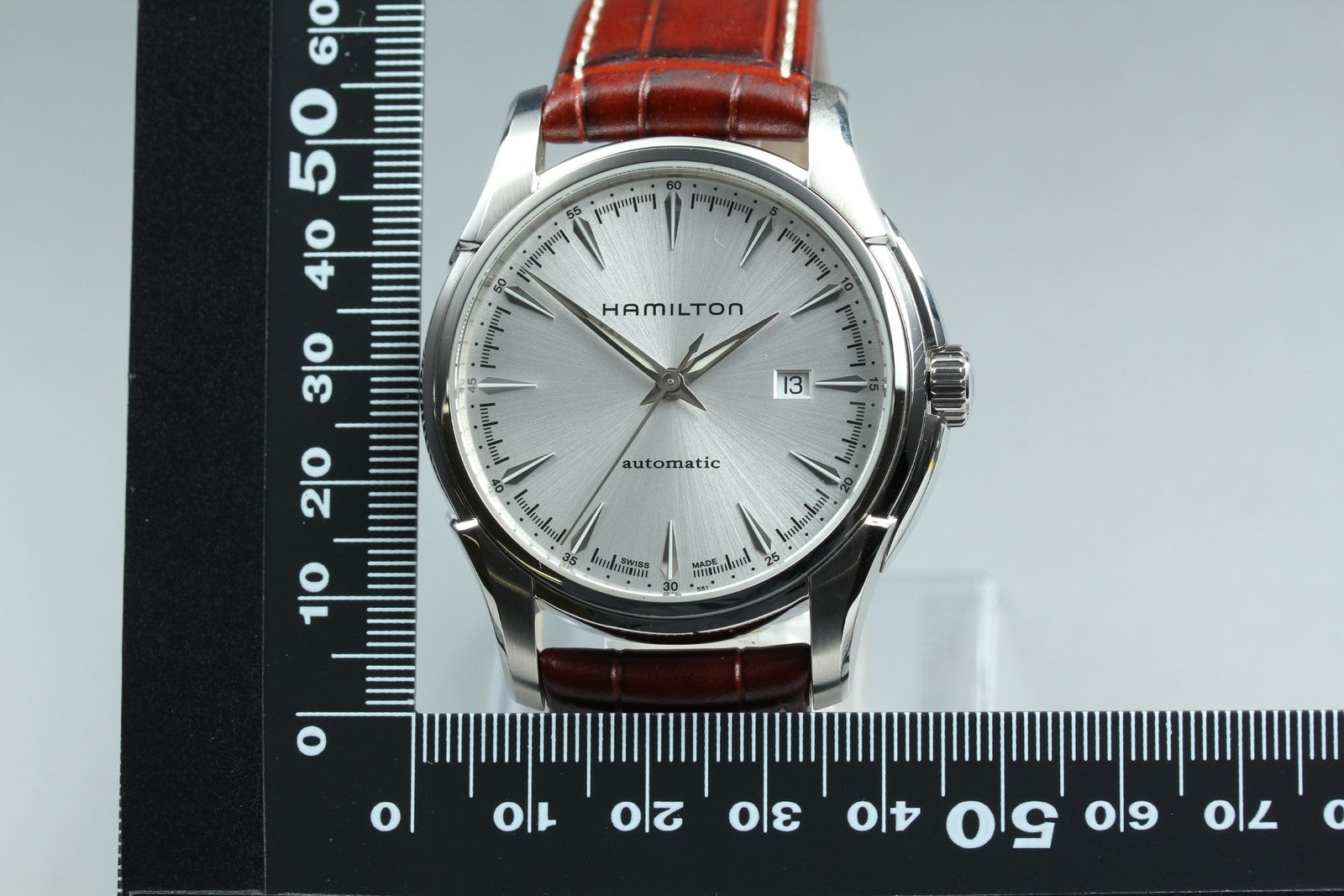 HAMILTON Jazzmaster H327150 Silver Dial Automatic Men's Watch 43mm JAPAN Box