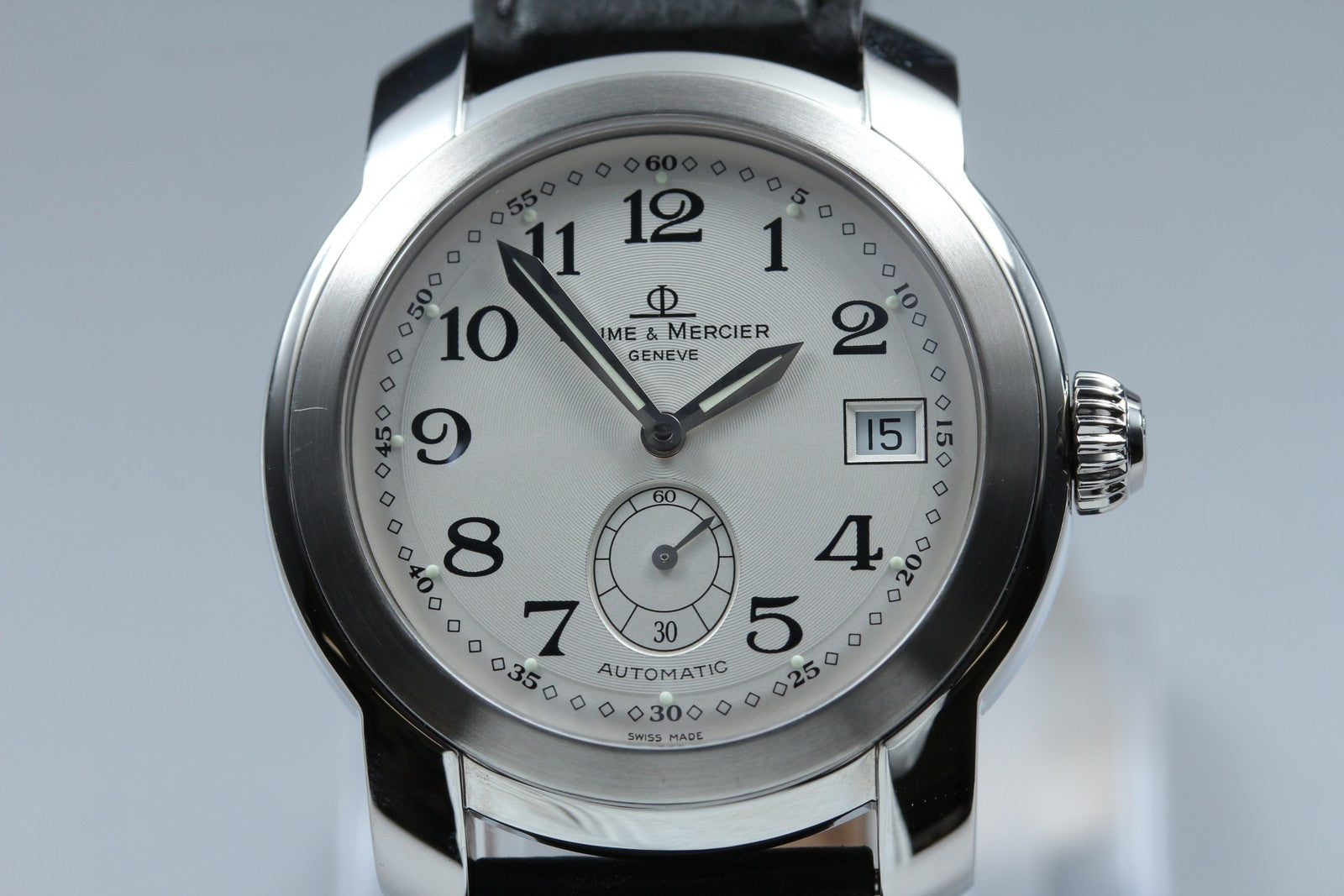 Baume & Mercier Capeland MV045221 Men's Silver Automatic Date Watch 39mm Exc+5