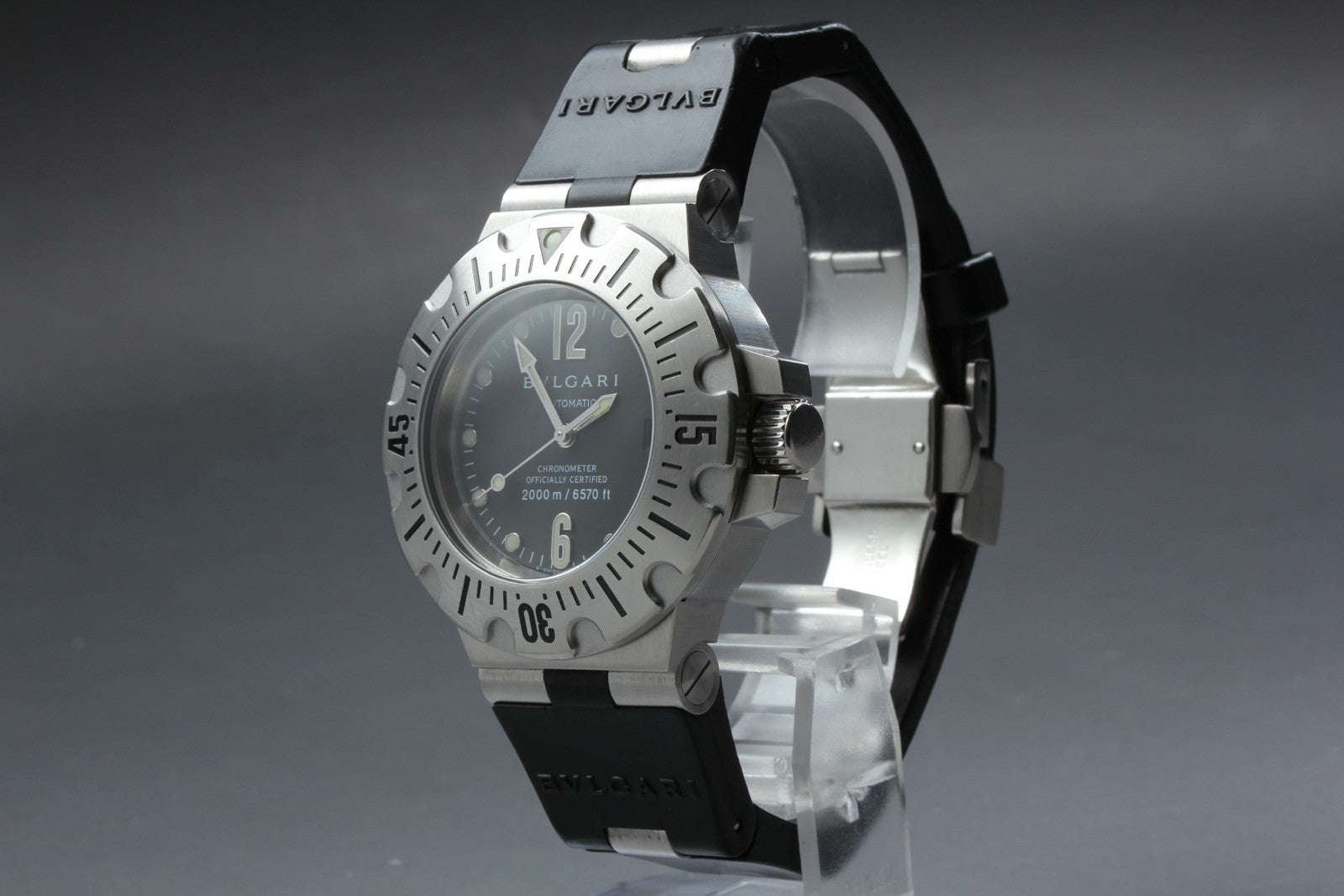 BVLGARI Diagono Professional Scuba SD42S Automatic Date Men's Watch From JAPAN