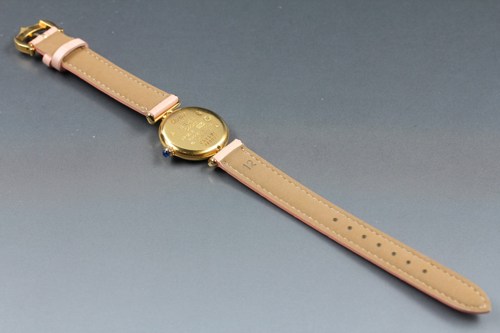 Vintage Cartier Must Colisee Vermeil 590002 Pink Gold Women's Quartz Watch