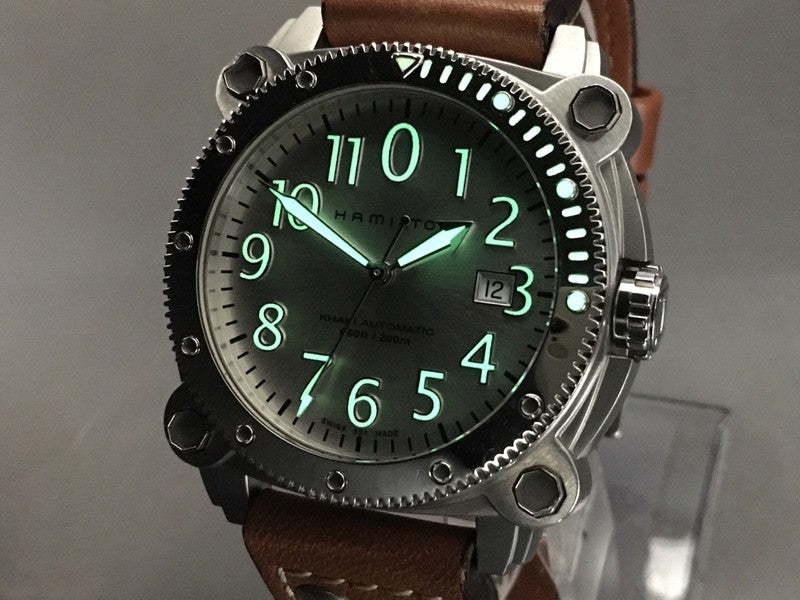 Hamilton Khaki Below Zero H785550 44mm Silver Brown Automatic Men's Watch