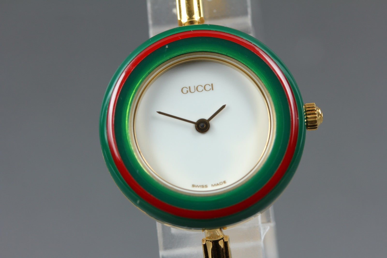 New Batte Gucci Change Bezel 11/12.2 12Color Quartz Women's Watch From JAPAN Box