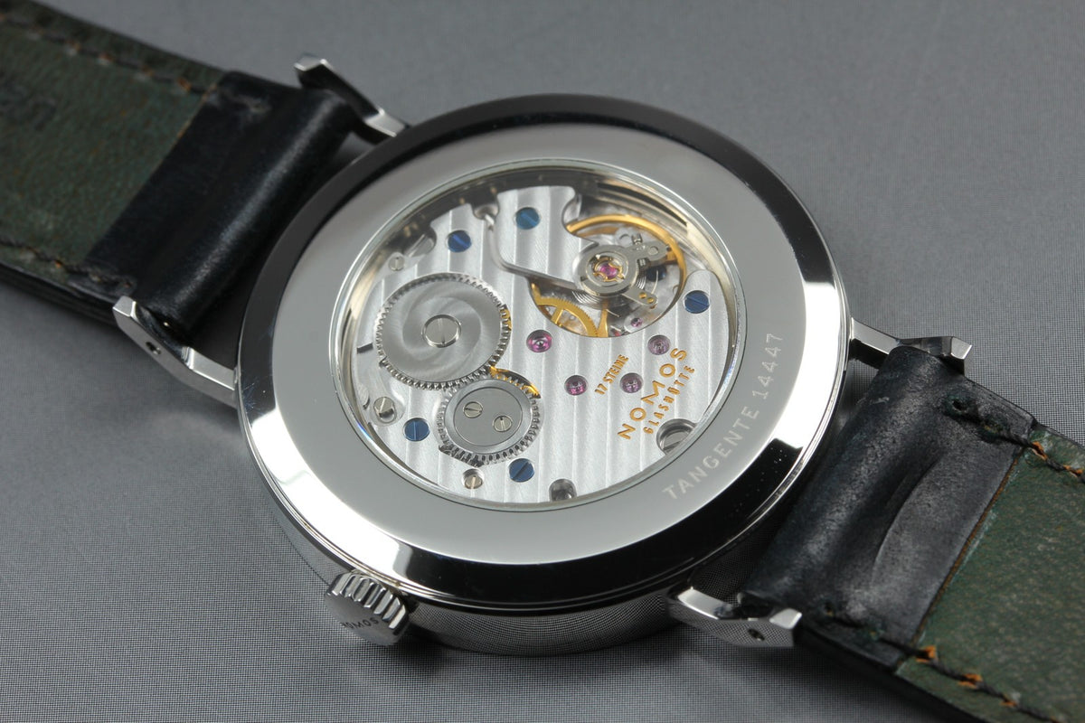 NOMOS GLASHÜTTE Tangente 38mm White Manual Winding Small Second Men’s Watch Box
