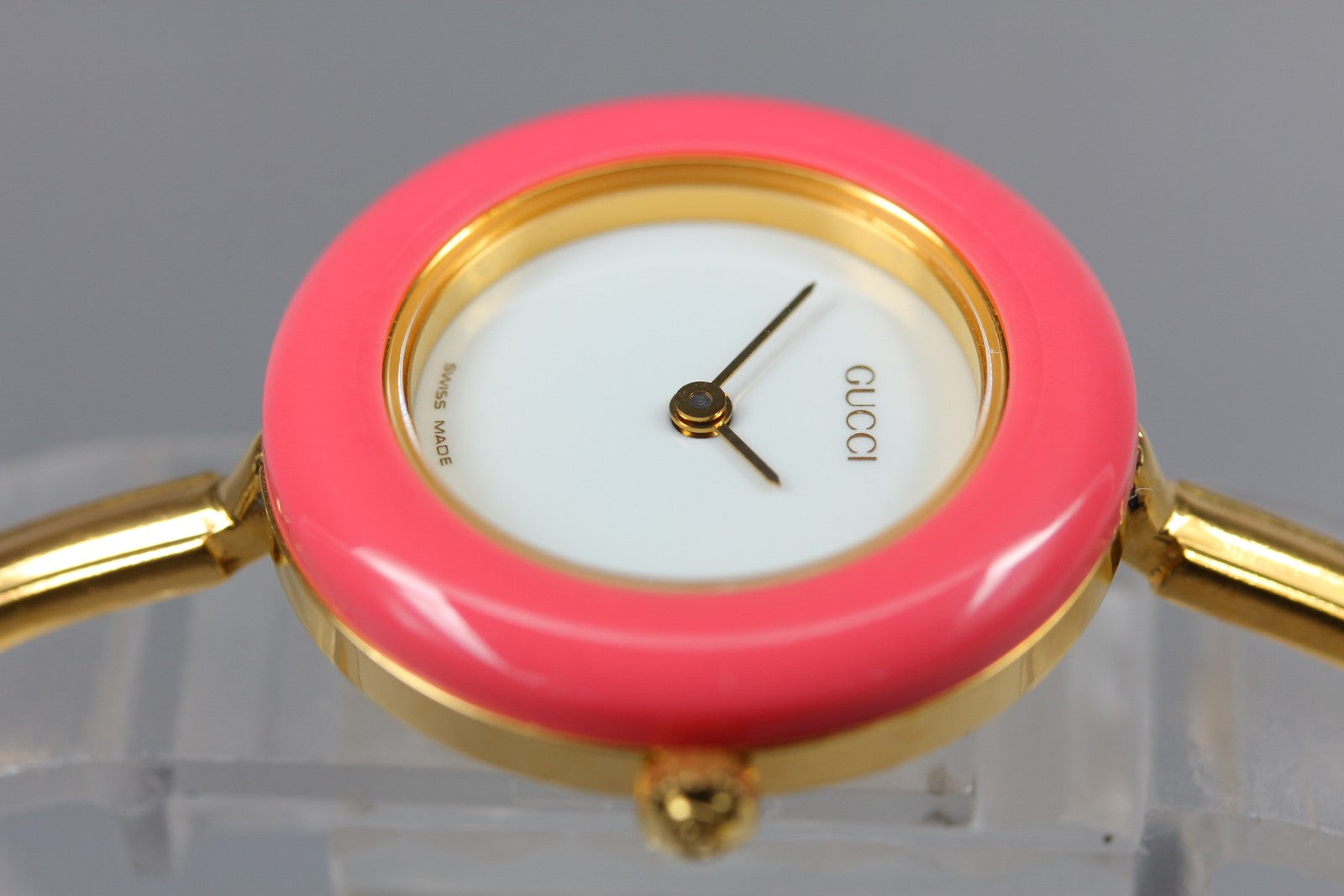 New Batt Gucci Change Bezel 11/12.2 12Color Women's White Quartz Watch JP Exc+5