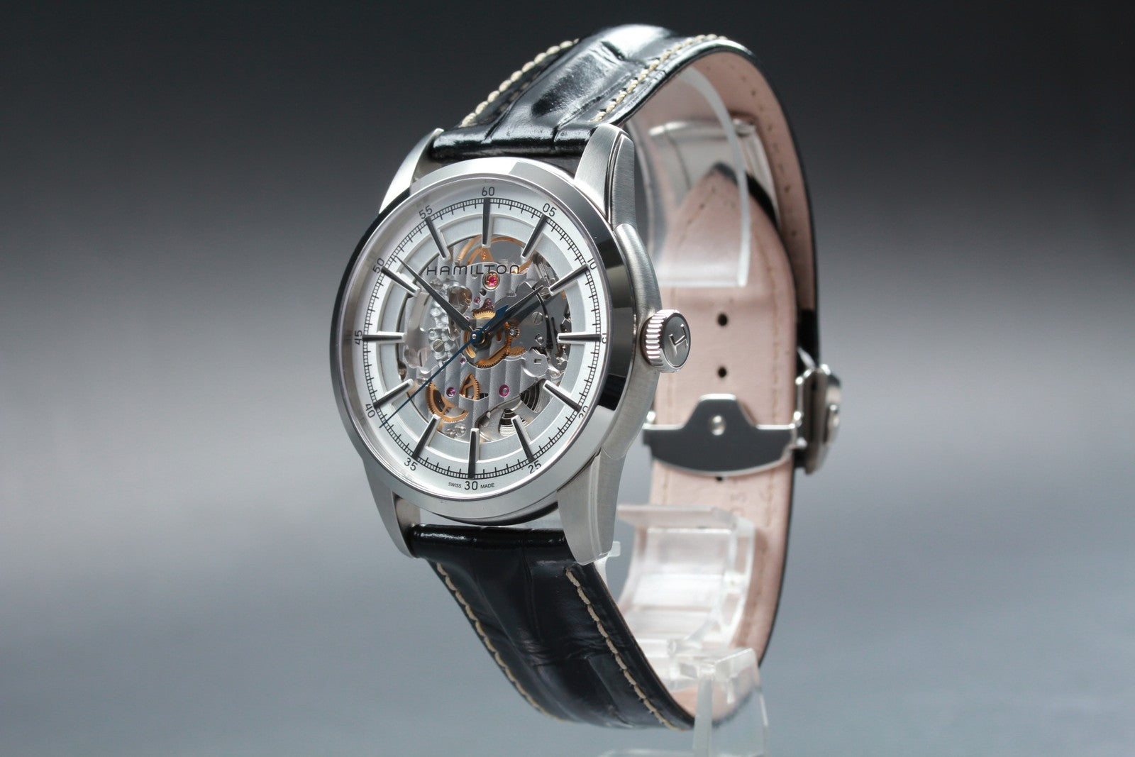HAMILTON Rail road H406550 H600405101 Automatic Men's Watch 41mm JAPAN Exc+5*Box
