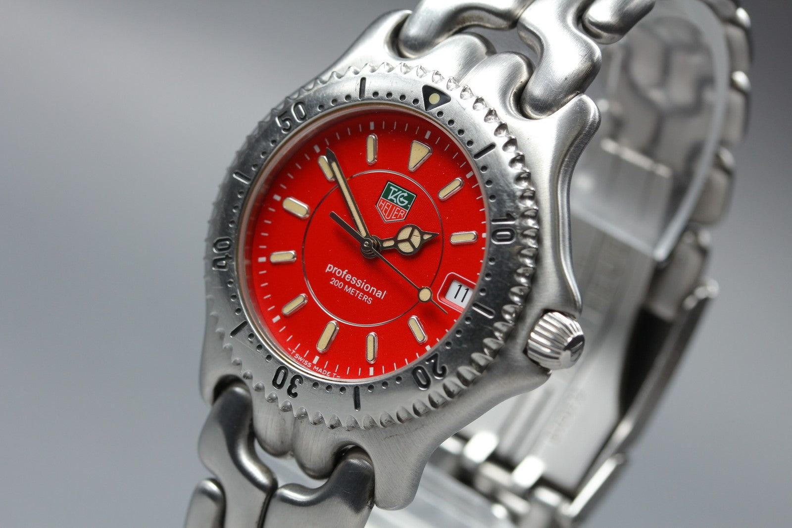 TAG HEUER S/el Professional 200M WG111C Red Dial 39mm Men's Quartz Watch