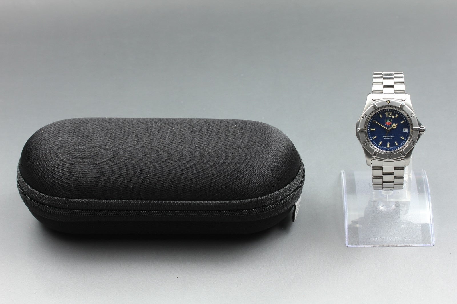 Battery replaced TAG HEUER Professional 200m WK1213 Blue Men's Watch 35mm JAPAN