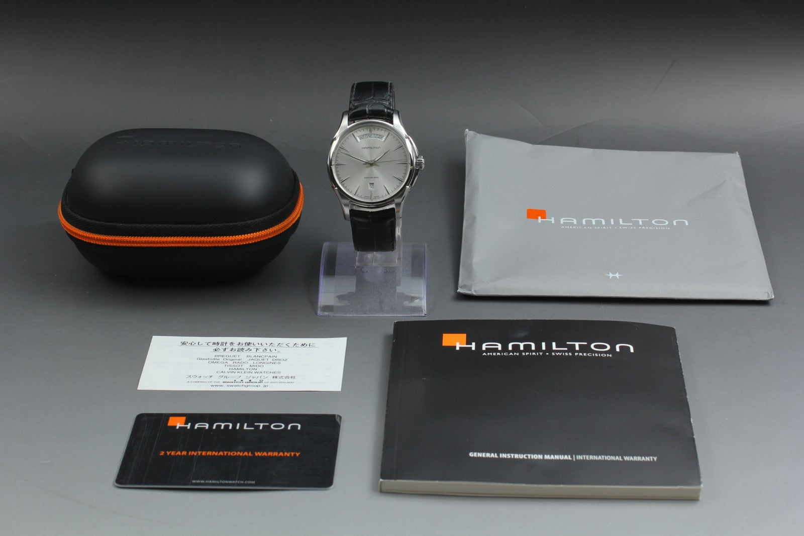 Hamilton Jazzmaster H325051 Day/Date Automatic Men's Watch 40mm JAPAN Box
