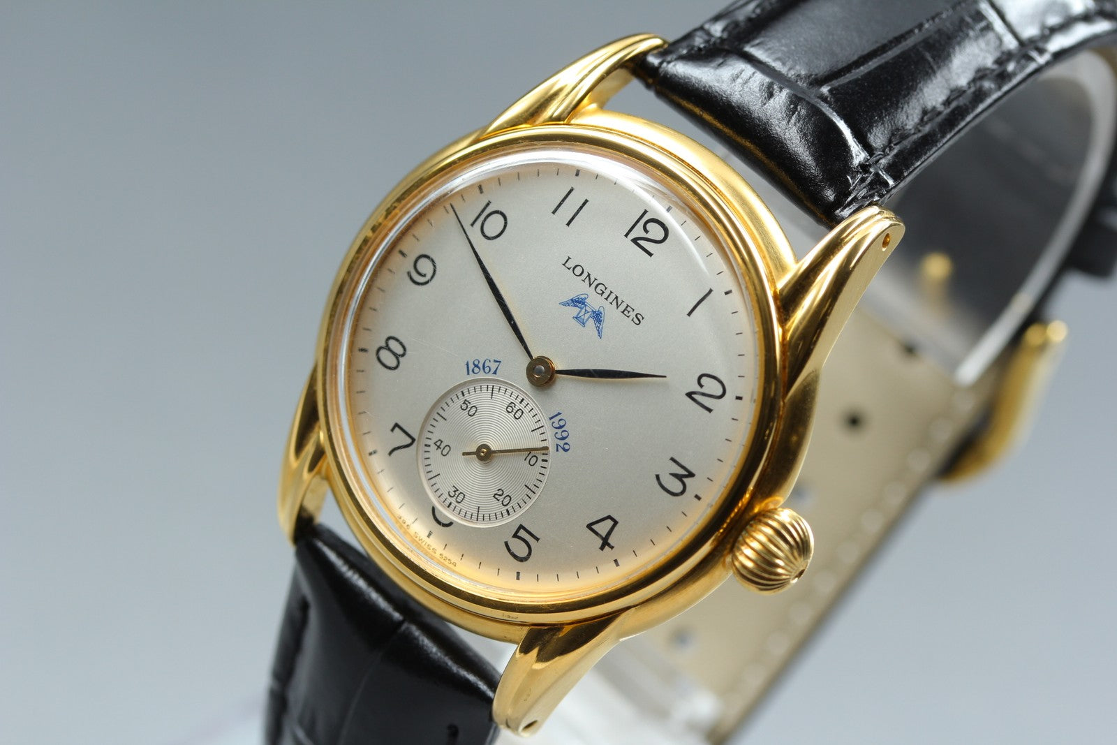 Vintage LONGINES Longines 125th Anniversary 5254 Manual Men's Watch 33mm JAPAN