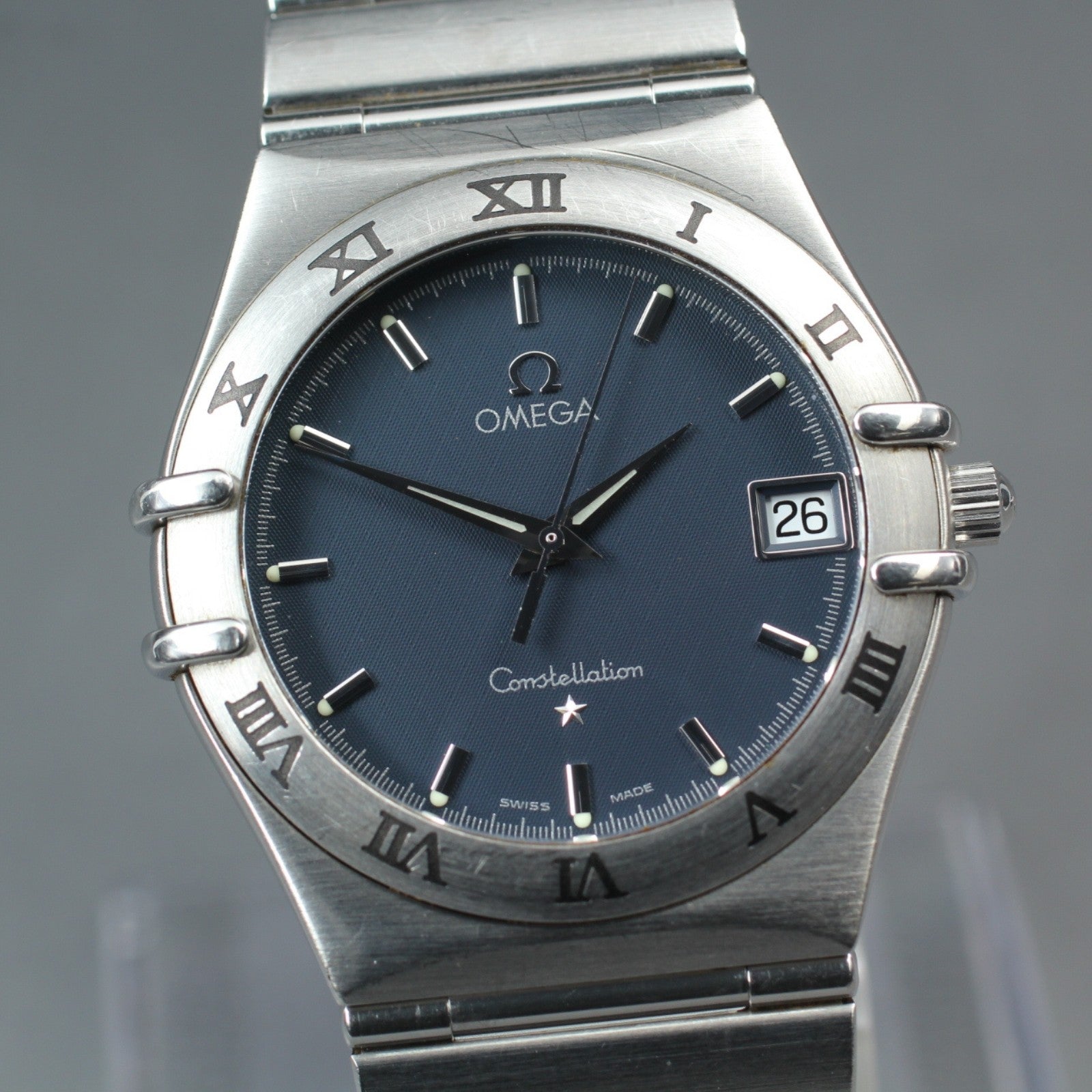 New Batt Vintage OMEGA Constellation Cal.1512 Quartz Men's Watch 33mm From JAPAN
