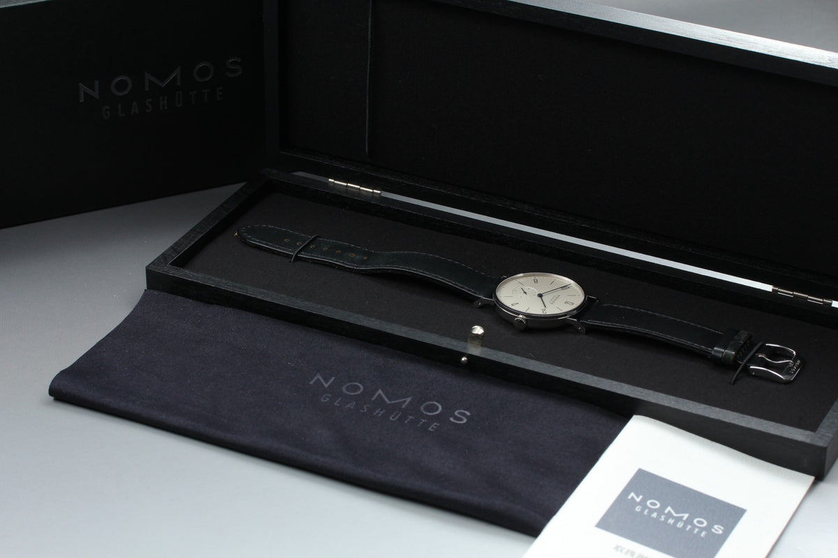 NOMOS GLASHÜTTE Tangente 38mm White Manual Winding Small Second Men’s Watch Box