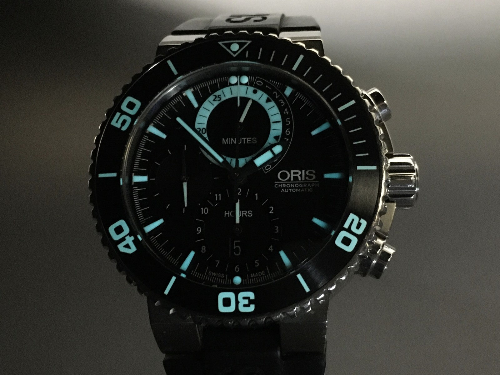 ORIS Carlos Coste Cenote Titanium 7655-71 Automatic Black Men's Watch 46mm Exc+5