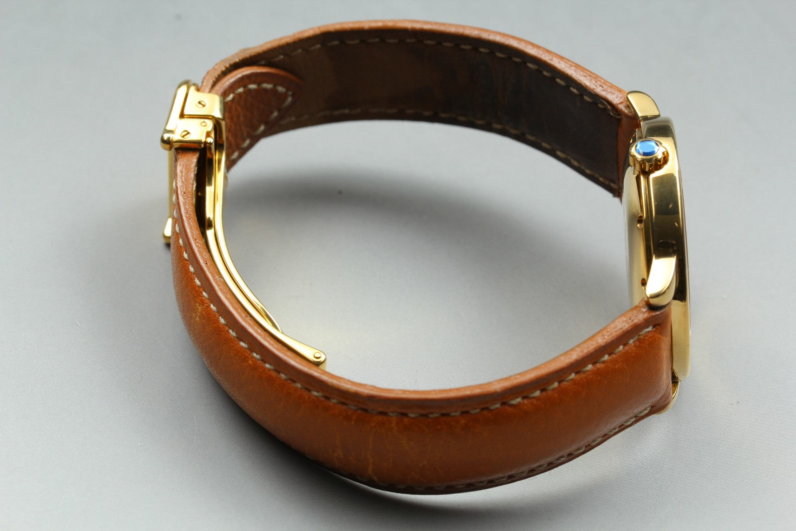 Vintage Cartier Must de Cartier Ronde 1800 1 Gold Brown 32mm Unisex Quartz Watch