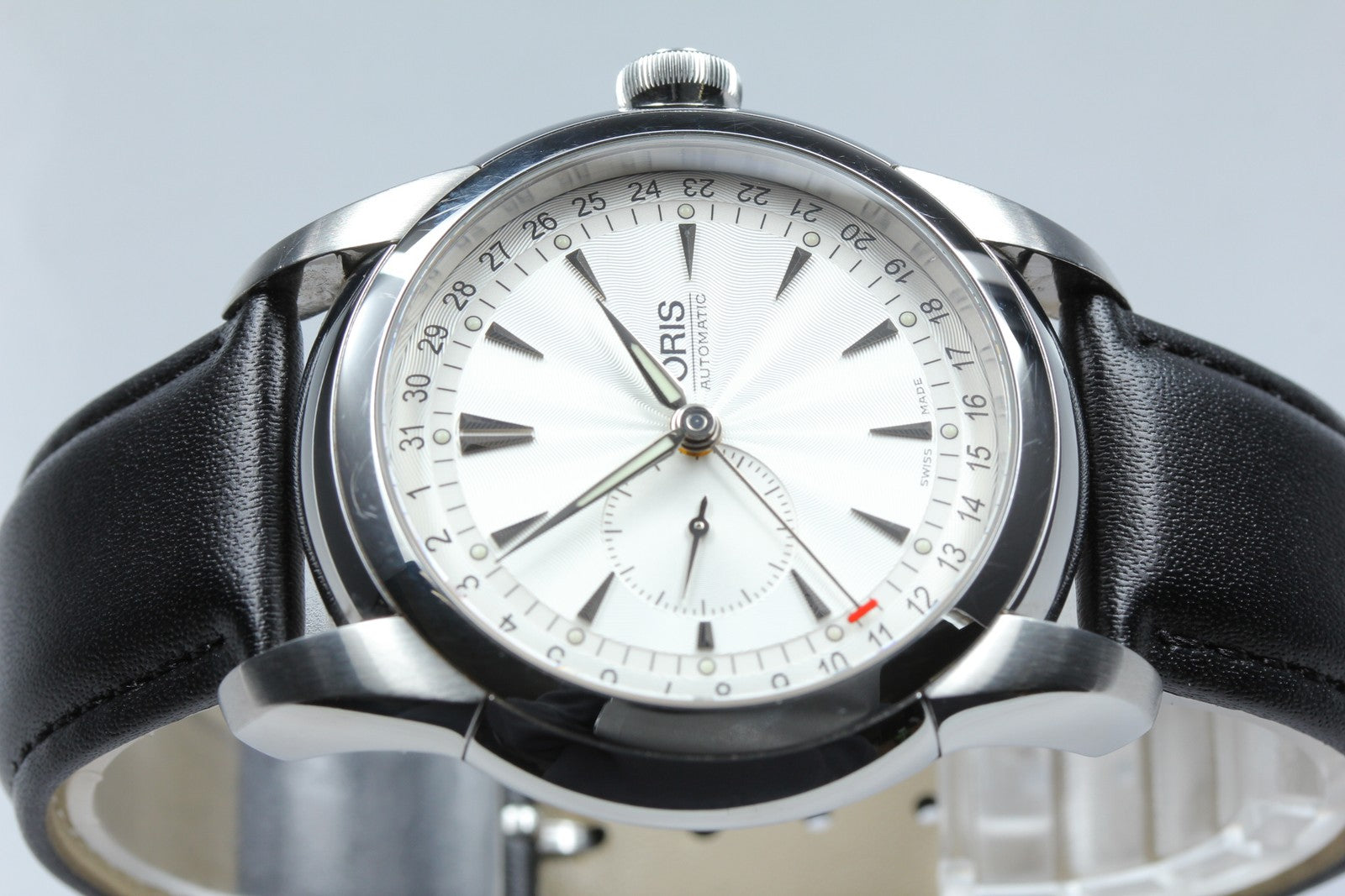 ORIS Artelier 7545 Silver Dial Automatic Small Second Men's Watch 44mm Exc+5 JP