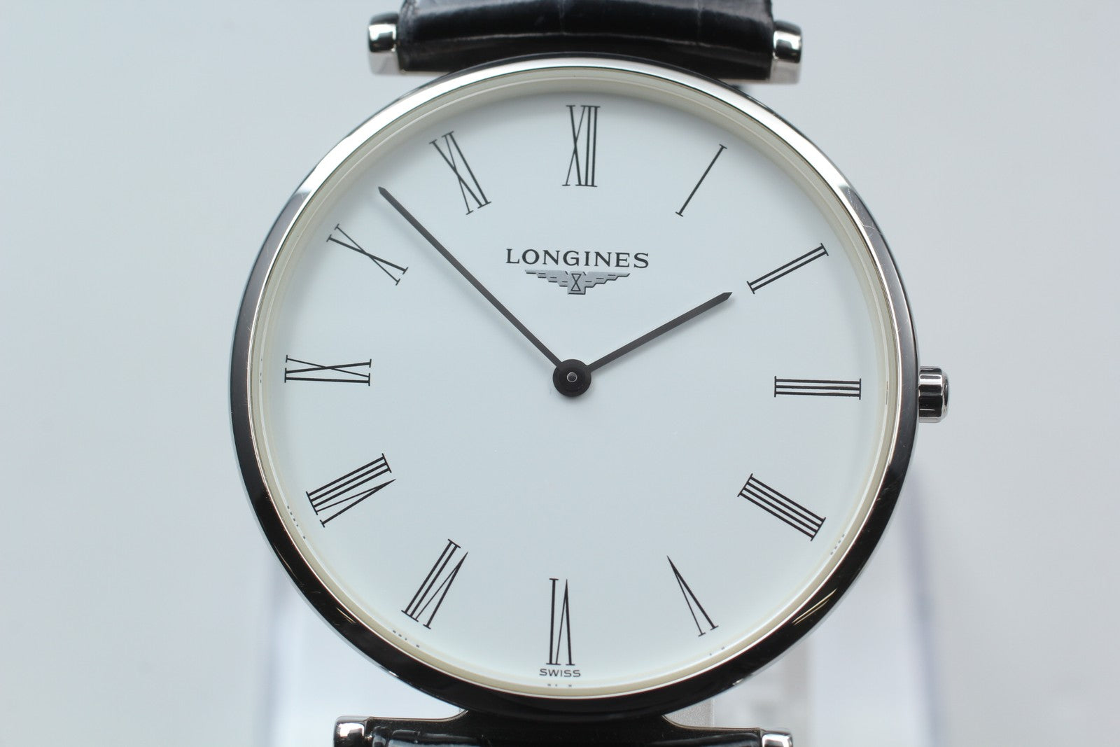 New Batt LONGINES Grand Classic L4.755.4 Quartz White Men's Watch 36mm Exc+5*Box