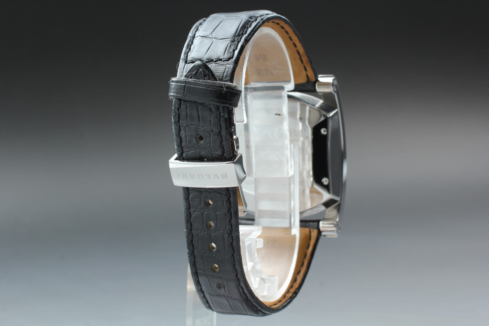 BVLGARI Assioma AA48SCH Automatic Chronograph Black Men's Watch 38mm From JAPAN