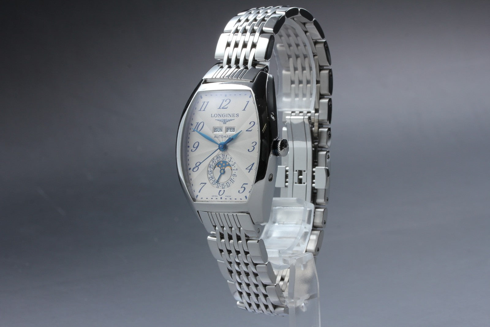 Exc+5*Box LONGINES Longines Evidenza L2.671.4 White Automatic Men's Watch 33mm