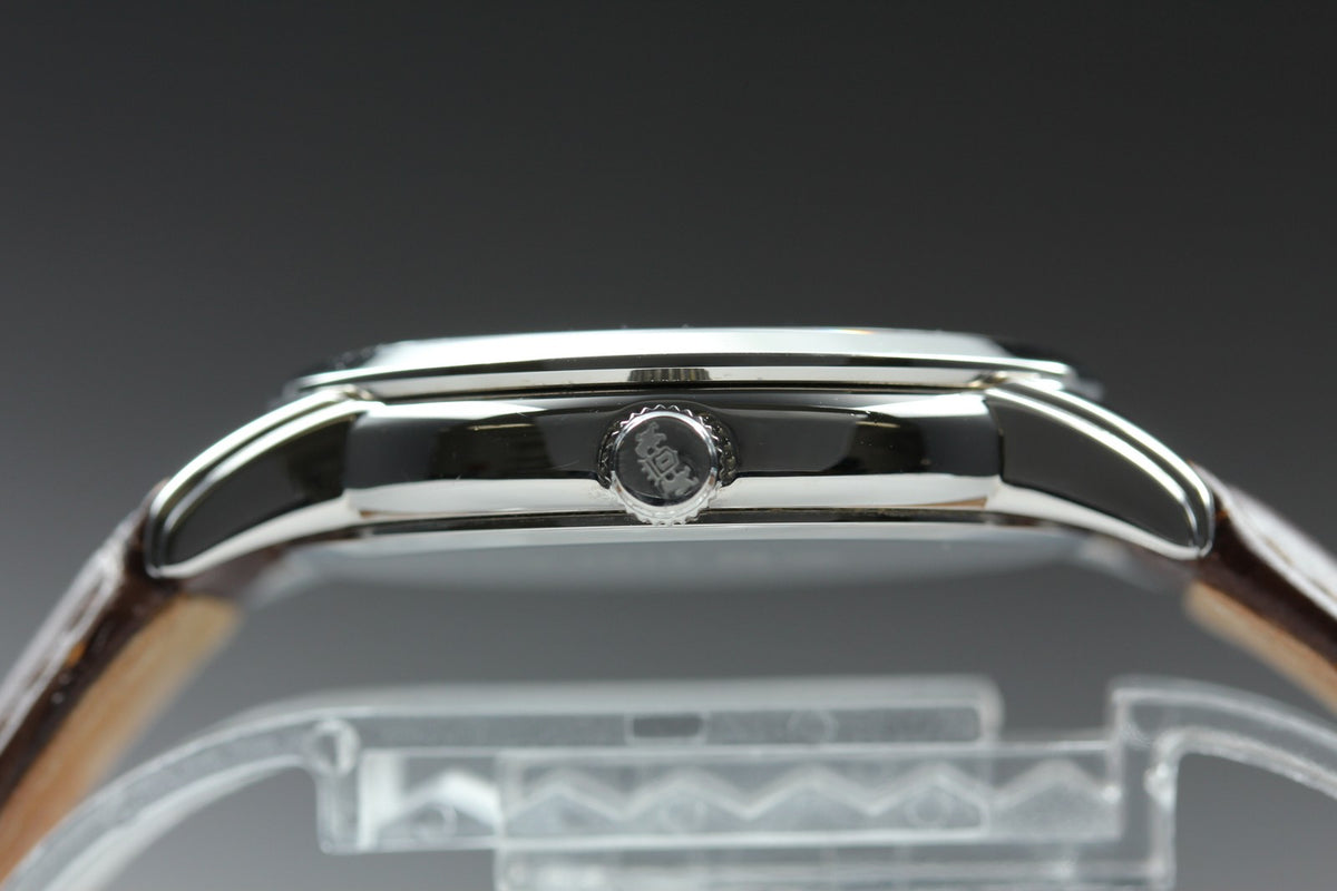 ORIENT Sun & Moon KUE0-UAA0 39mm Day/Date Silver Brown Unisex Watch