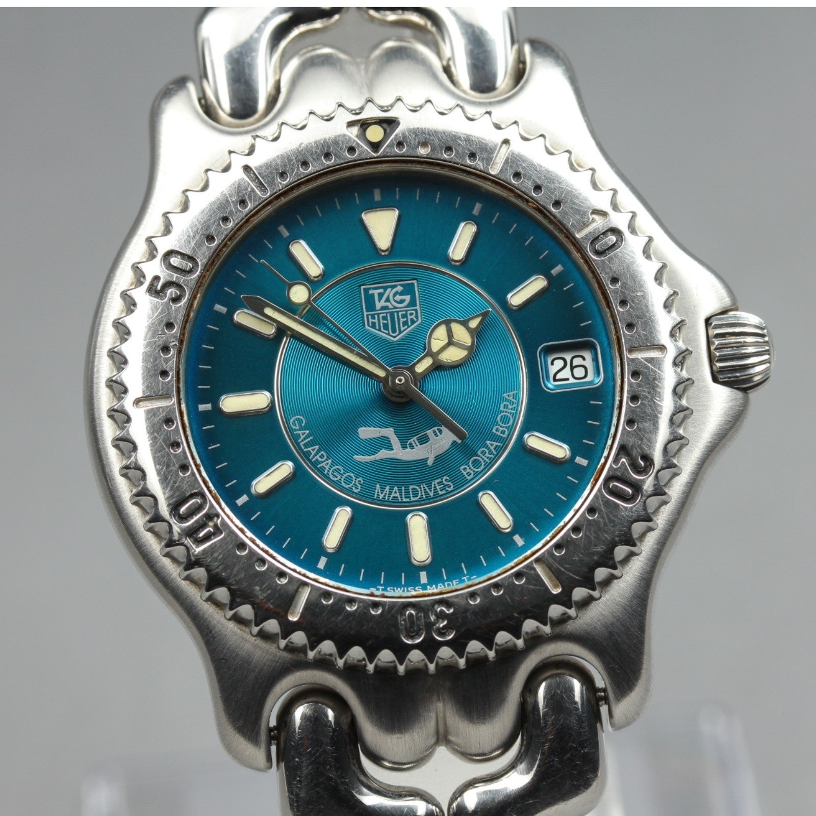 Limited Edition TAG HEUER SEL "Teal" Bora Bora WG111K Quartz Men's Watch 36mm JP