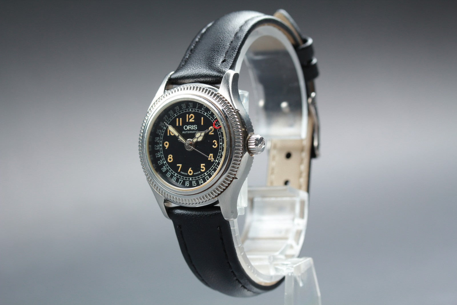 ORIS Pointer Date 7472 Black Dial Automatic Date Women's Watch 28mm JAPAN Exc+5