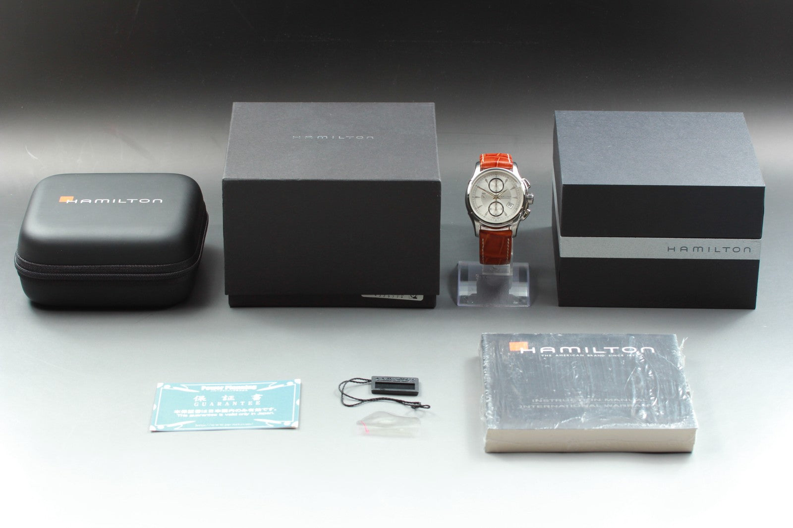 Near MINT Box Hamilton Jazzmaster Auto Chronograph H326160 Automatic Men’s Watch