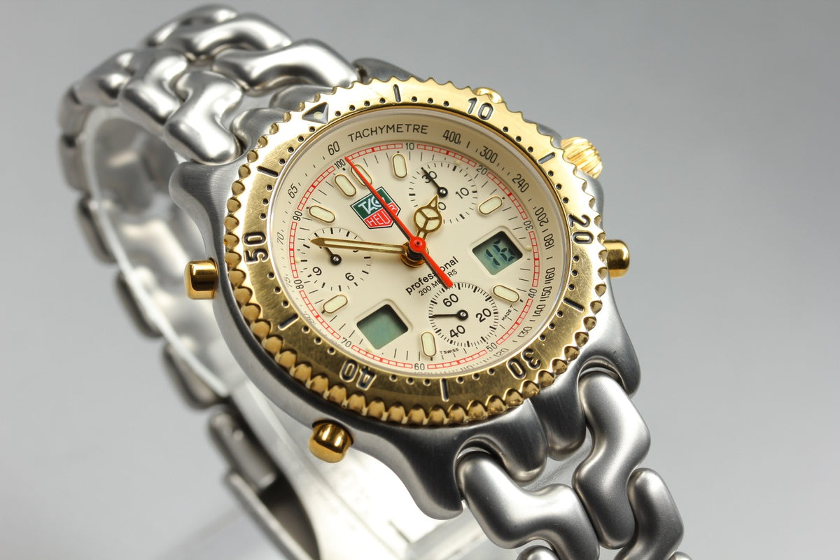 TAG Heuer SEL CG1123-0 Chronograph Ayrton Senna Quartz Men's Watch 39mm JAPAN