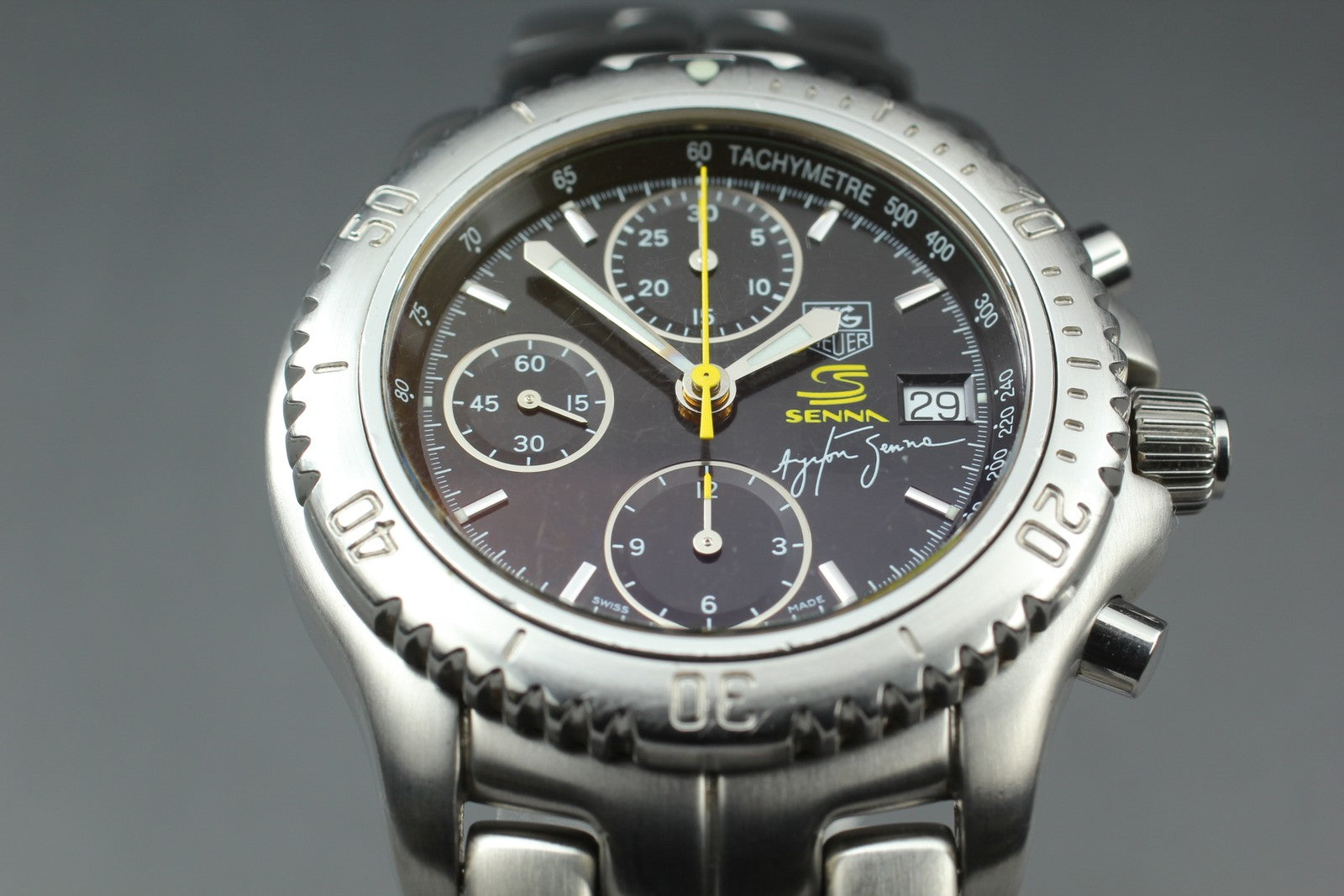 Limited TAG HEUER Link Ayrton Senna CT2115 Automatic Men's Watch 42mm JP