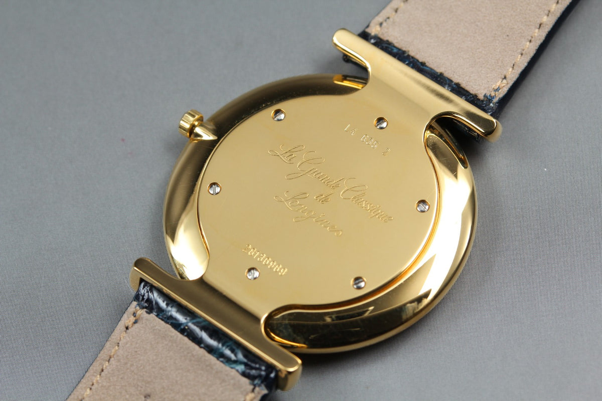 LONGINES La Grande Classique L4.635.2 Quartz Gold Women's Watch 33mm JAPAN Box