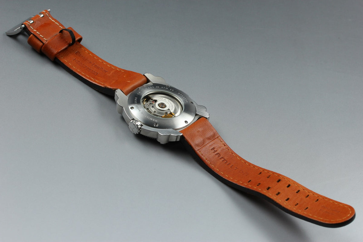 Hamilton Khaki Below Zero H785550 44mm Silver Brown Automatic Men's Watch