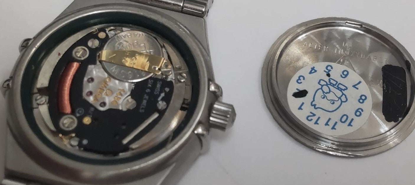 New Batt OMEGA Constellation 1562.30.00 Quartz Silver Women Watch 22mm JAPAN