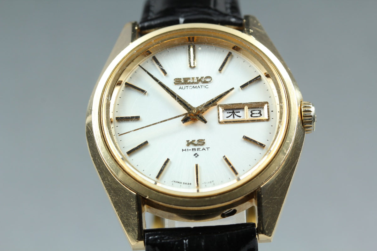 Vintage SEIKO King Seiko KS 5626-7110 Automatic Day/Date Men's Watch 37mm JAPAN